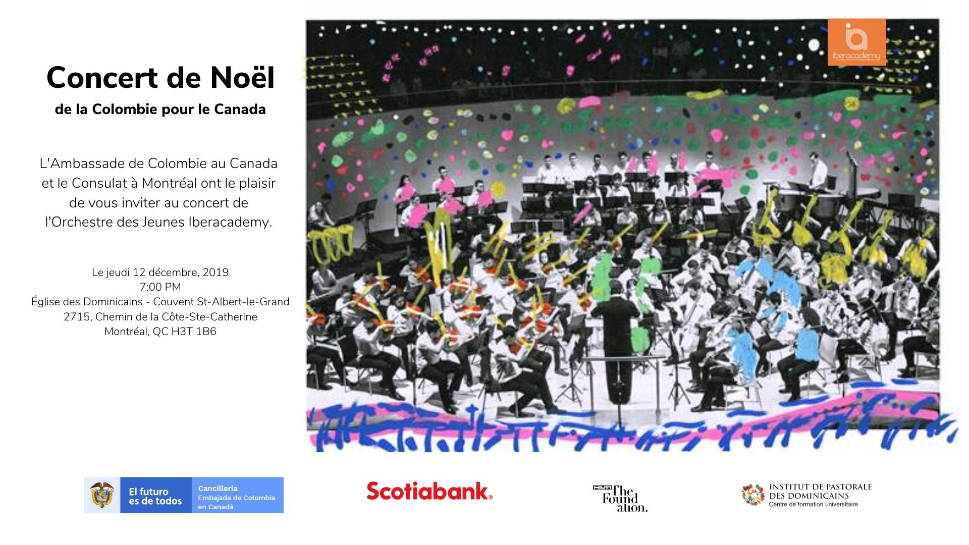 Concert de Noël de la Colombie pour le Canada